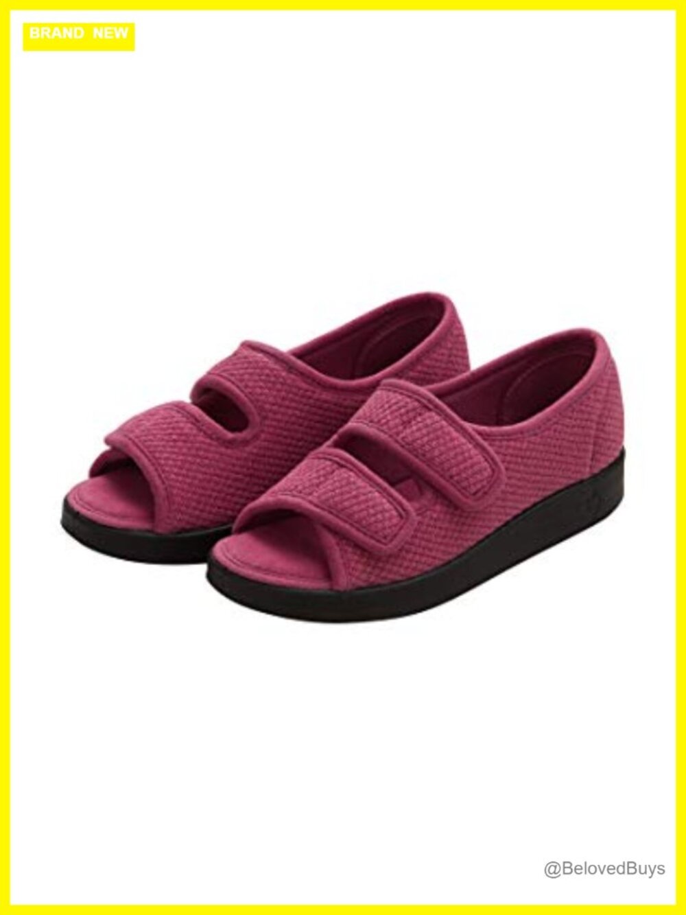 Adaptive Easy Close Sandals Wide Fit Adjustable Strap Slippers